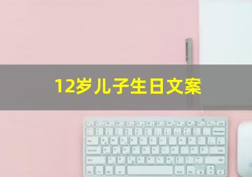 12岁儿子生日文案