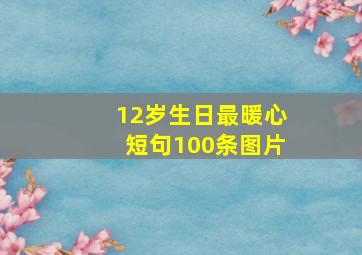 12岁生日最暖心短句100条图片