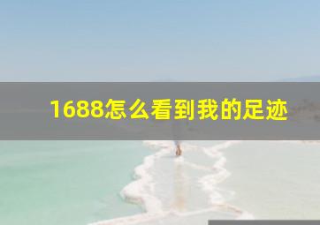 1688怎么看到我的足迹