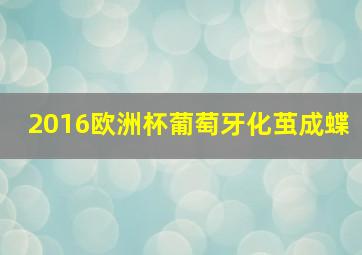 2016欧洲杯葡萄牙化茧成蝶