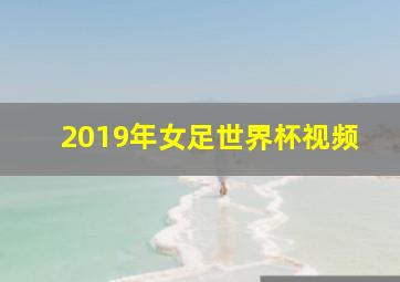 2019年女足世界杯视频