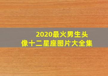 2020最火男生头像十二星座图片大全集