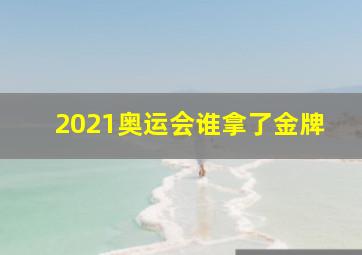 2021奥运会谁拿了金牌