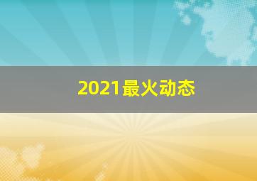 2021最火动态