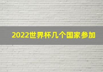 2022世界杯几个国家参加