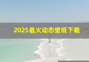 2025最火动态壁纸下载