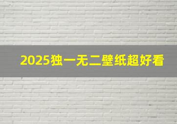 2025独一无二壁纸超好看