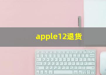 apple12退货