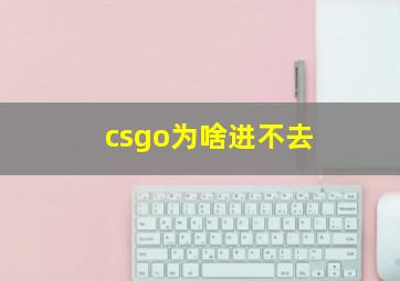 csgo为啥进不去