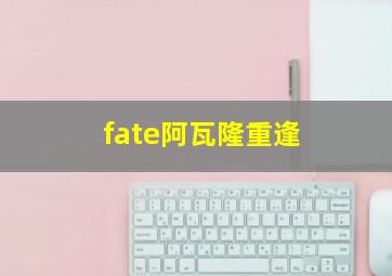 fate阿瓦隆重逢