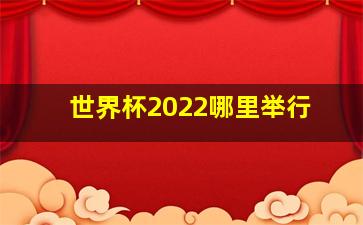 世界杯2022哪里举行