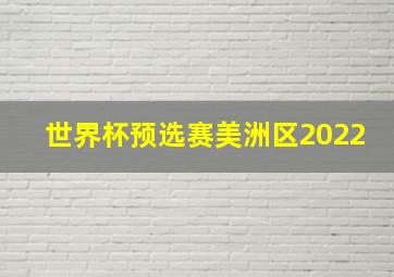 世界杯预选赛美洲区2022