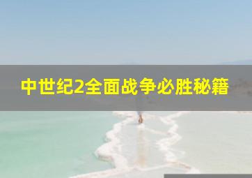 中世纪2全面战争必胜秘籍