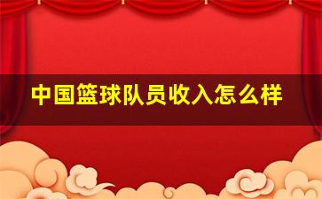 中国篮球队员收入怎么样