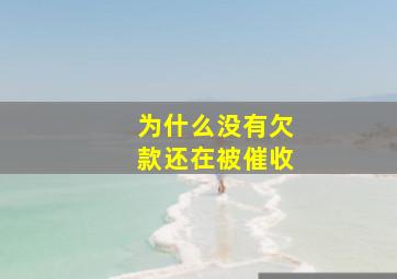 为什么没有欠款还在被催收