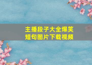 主播段子大全爆笑短句图片下载视频