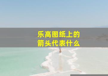 乐高图纸上的箭头代表什么