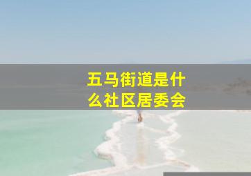 五马街道是什么社区居委会