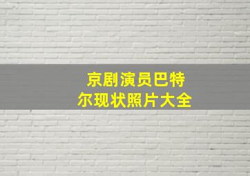 京剧演员巴特尔现状照片大全