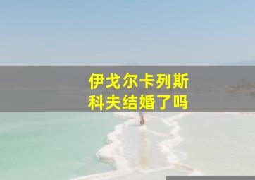 伊戈尔卡列斯科夫结婚了吗