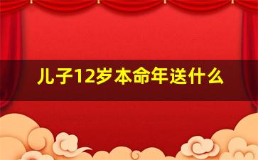 儿子12岁本命年送什么