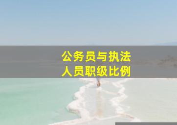 公务员与执法人员职级比例