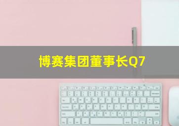 博赛集团董事长Q7