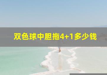 双色球中胆拖4+1多少钱