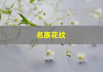 名族花纹