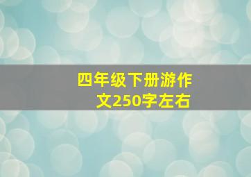 四年级下册游作文250字左右