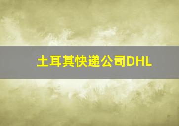 土耳其快递公司DHL