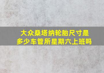 大众桑塔纳轮胎尺寸是多少车管所星期六上班吗