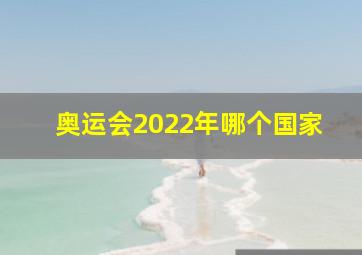 奥运会2022年哪个国家