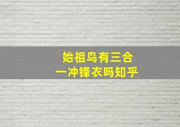 始祖鸟有三合一冲锋衣吗知乎