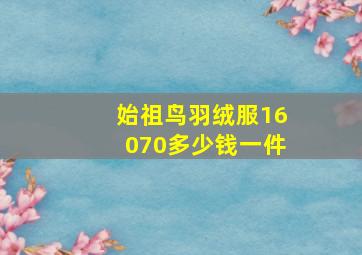 始祖鸟羽绒服16070多少钱一件