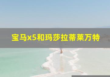 宝马x5和玛莎拉蒂莱万特