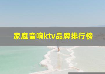 家庭音响ktv品牌排行榜