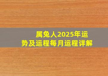 属兔人2025年运势及运程每月运程详解