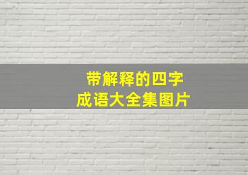 带解释的四字成语大全集图片