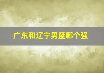 广东和辽宁男篮哪个强