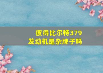 彼得比尔特379发动机是杂牌子吗