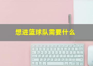 想进篮球队需要什么