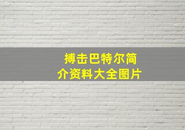 搏击巴特尔简介资料大全图片