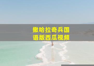 撒哈拉奇兵国语版西瓜视频