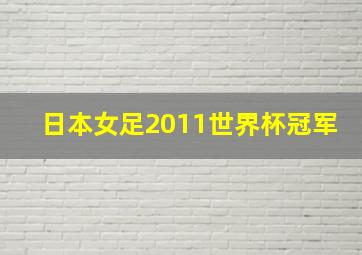 日本女足2011世界杯冠军