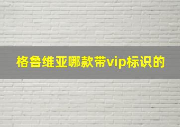 格鲁维亚哪款带vip标识的