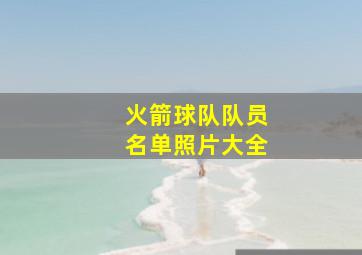 火箭球队队员名单照片大全