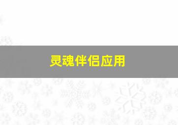 灵魂伴侣应用