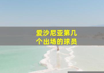 爱沙尼亚第几个出场的球员