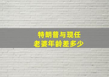 特朗普与现任老婆年龄差多少